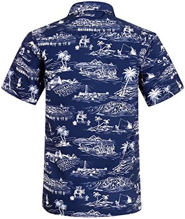 חולצה הוואי של אלטופ גברים מהותי מהירות מהירות חולצות אלוהה טרופיות חולצות חוף שרוול קצר