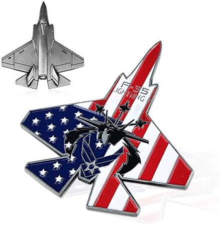 Asmileindeep ארצות הברית חיל האוויר מטבע אתגר F-16 ו- F-35 נלחמים מטבע צבאי Falcon עבור Airman