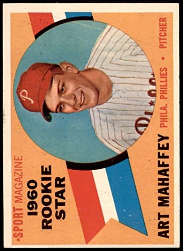 1960 Topps 138 טירון כוכב ארט Mahaffey Philadelphia Phillies Ex Phillies