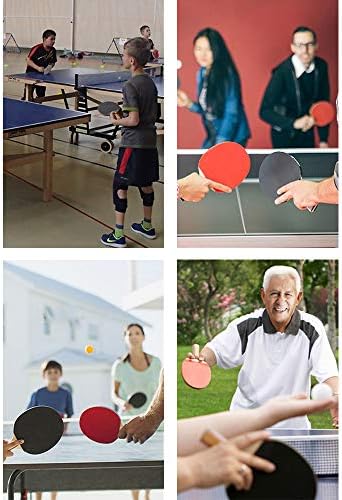 סט טניס שולחן מיידי - ערכת פינג פונג ניידת הניתנת להרחבה כוללת 2 משוטים ו -3 כדורים, רשת מתכווננת למשחקי משרדים ביתיים