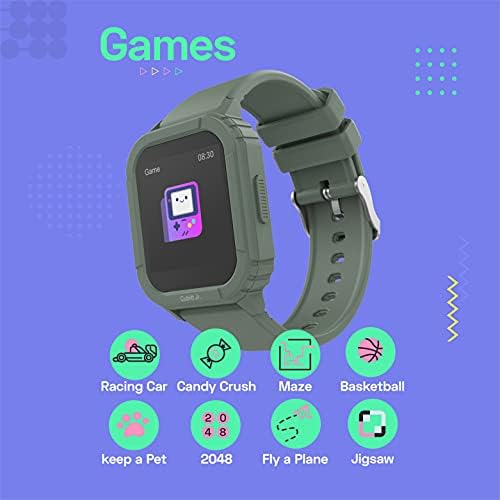 Cubitt JR Smart Watch Watch Tracker לילדים ובני נוער, עם טמפרטורת גוף 24 שעות, משחקים, מונה צעד, צג שינה, צג דופק, מעקב אחר פעילות, מסך מגע 1.4 אינץ ', IP68 אטום מים