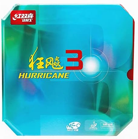 SixBuys DHS טניס טניס הוריקן 3 ניאו גיליון ניאו פינג פונג קשיחות גומי 39 °/40 ° 2.15 ממ