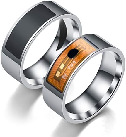 טבעת טבעת טבעת טבעת אצבעות טבעת טבעת חיבור לביש טבעות מכשירים לטלפון סלולרי - טבעת גברים שחורה