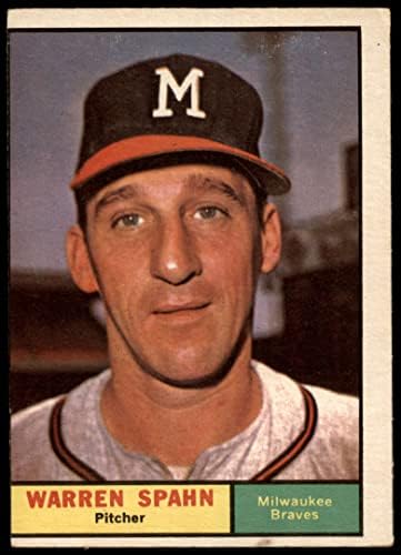 1961 Topps 200 Warren Spahn Milwaukee Braves Cards's Dean 2 - Braves טובים