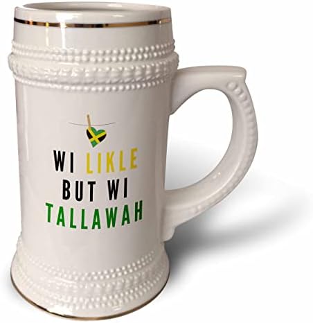תמונת 3 של המילים Wi likle אבל wi talawah - 22oz stein mug