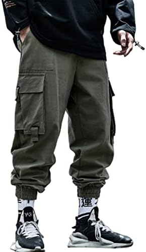 מכנסי ג'וג'ר לגברים Y2K מכנסי מטען מכנסי מטען גות