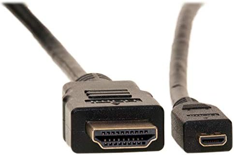 כבל מיקרו HDMI, מהירות גבוהה 10.2 ג'יגה -ביט לשנייה עם אתרנט, HDMI זכר למיקרו HDMI זכר למצלמה וטאבלט, 10 רגל, כבלים