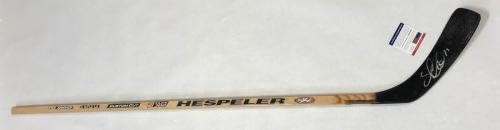 Saku Koivu חתום על מונטריאול קנדינס מקל הוקי PSA COA AB60898 - מקלות NHL עם חתימה