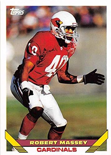 1993 טופפס כדורגל 206 רוברט מאסי פיניקס קרדינלס כרטיס מסחר רשמי של NFL מחברת Topps