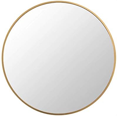 זהב עגול מראה עבור קיר רכוב, 23.6 אינץ מעגל מראה, קיר רכוב מעגל מראה עבור קיר תפאורה, יהירות, סלון, חדר שינה