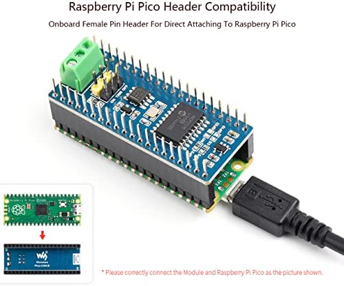 מודול אוטובוס יכול עם יכול לתפקד עבור Raspberry Pi Pico/Raspberry Pi Pico W, אפשר תקשורת לטווח ארוך באמצעות SPI, מאמץ ממשק SPI יכול לבקר MCP2515 עם משדר SIT65HVD230DR