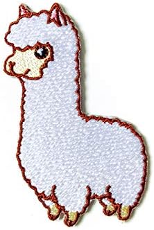 Alpaca Animallife Tillife Llama Cartoon Cartue Applique Applique תפור ברזל על טלאי לתיקי כובע שקיות ג'ינס תלבוש תרמילי חולצה