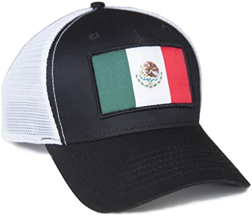 בינלאומי עניבת מקסיקו כובע עבור גברים ונשים-מקסיקו דגל נהג משאית בייסבול כובע