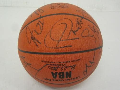 קובי בראיינט טים דאנקן חתם על Auto 2005 NBA All Star הכדורסל הרשמי JSA LOA - כדורסל חתימה
