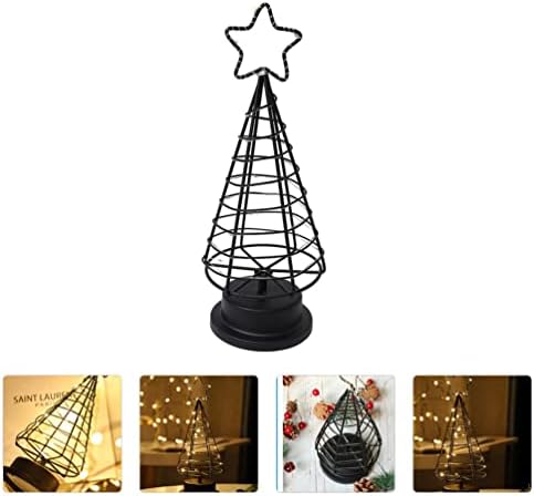 עיצוב הבית של Kesyoo מואר עץ חג המולד מואר שולחן הוביל לילה אור שולחן שולחן עץ אור סוללה מופעלת עץ מואר מחזיק תכשיטים קליל לחתונה מרכזי שולחן חג המולד עיצוב עיצוב