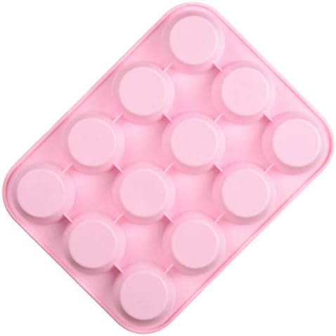 תבניות גומי סיליקון של המוטון תבניות ממתקים סיליקון 12 חלל סיליקון סבון סבון תבנית לסבון מאפין pdding ועוד צבעי סיליקון בצבע אקראי תבניות סיליקון עגולות