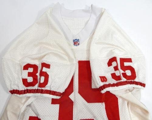 בסוף שנות השמונים תחילת שנות התשעים סן פרנסיסקו 49ers 35 משחק השתמשו בג'רזי לבן 46 718 - משחק NFL לא חתום משומש