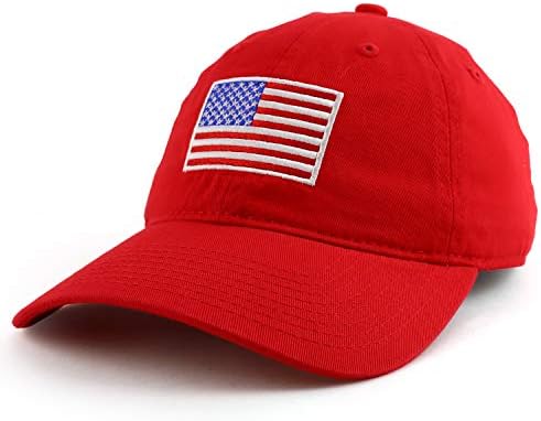 דומיננטיות מהירה דגל אמריקאי רקום כובע כותנה רך כותנה רכה