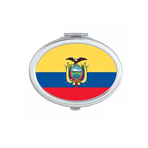 דגל לאומי אקוודור דרום אמריקה כפרי מראה איפור קפל נייד כוסות צד כפול