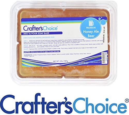 Crafter's Choice 2 £. חסום דבש פרימיום אייל להמיס ושפוך בסיס סבון, ענבר