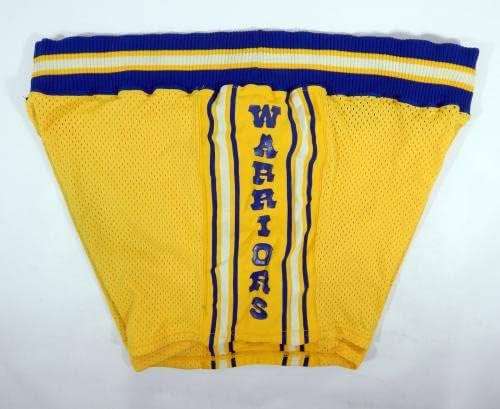 משחק Golden State Warriors השתמשו במכנסיים קצרים צהובים DP32513 - משחק NBA בשימוש