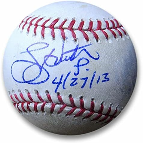 JERRY PIEDSTON JR. חתום משחק חתימה משומש בייסבול 41391 W/COA - משחק חתימות MLB משומש בייסבול