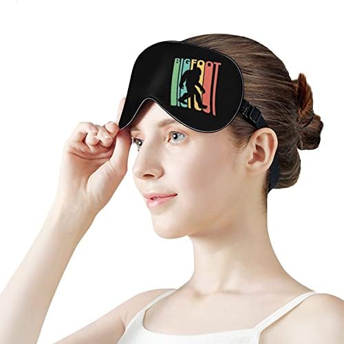 רטרו Bigfoot Mask Mask Mask Eye Eye Eye Covers חוסם אורות כיסוי עיניים עם רצועה מתכווננת לנסיעה