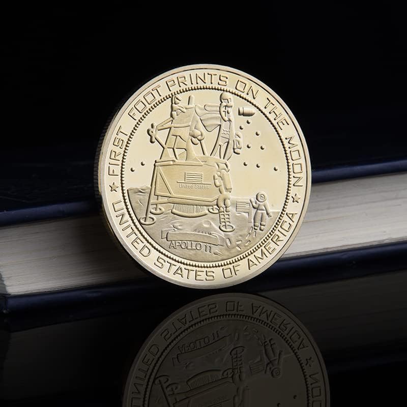 אפולו 11 מדליית נחיתת ירח ארמסטרונג גד מתנה היסטוריה ותרבות אוסף תרבות
