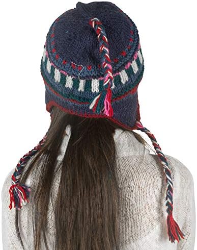 כובע צמר חורפי חם פליס בתוך כובע כובע סרוג דפי אוזניים ארוגים שלג קרים נשים עבות מרינו חיצוניות חיצוניות