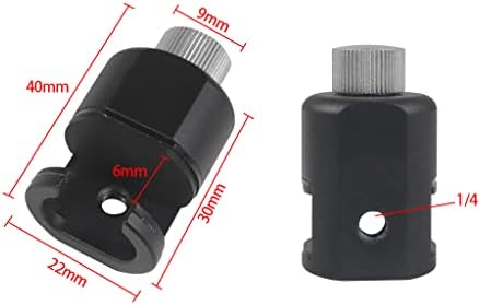 Feichao Mini Knob Holder Holder Clipet Connecte Clipet עם כרית גומי של 1/4 חור לטאבלט טלפון חצובה