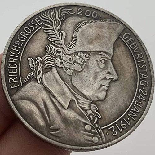 מטבע אתגר מובלט משנת 1938 מדוזה קריאייטיב אמריקאי גולגולת אמריקאית דולר כסף מטבע זיכרון מטבע Copysoevenir Copiency Coin Coin Collection
