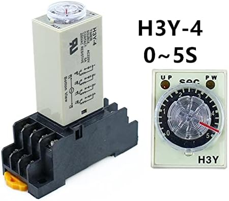 AXTI H3Y-4 0-5S POWER POWER ONITY עיכוב TIMER TIMER DPDT 14PINS H3Y-4 DC12V DC24V AC110V AC220V