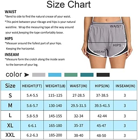 למנות 3 סנטימטרים של נשים המריצות מכנסיים קצרים קלים אימון קל משקל עם כיסים עם כיסים