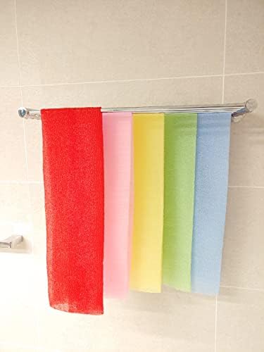 נפילה קוריאנית פילינג פילינג מגבת מקלחת, גודל גדול, 5 צבעים, פילינג גוף מקרצף להסרת עור יבש, ניתן לשימוש חוזר