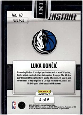 Luka Doncic SSP 2022-23 פאניני מיידי versicolor 4/518 Mavericks MT-MT+ NBA כדורסל