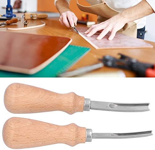 KnityMac Edge עור Beveler עור DIY זמירה בעבודת יד כלי סימון סימון סכין עור - מושלם ליצירה ועבודה מקצועית