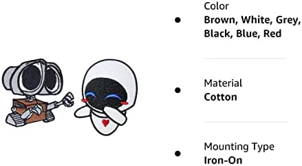 מלאי 2 יחידות קיר-דואר תיקון ברזל על עבור בגדי מסור על / ברזל על רקום תיקון אפליקציה עבור ג ' ינס, כובעים, שקיות