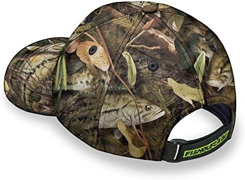 כובע דיג דגל אמריקאי של Fishouflage - כובע גברים של דיג וחופש