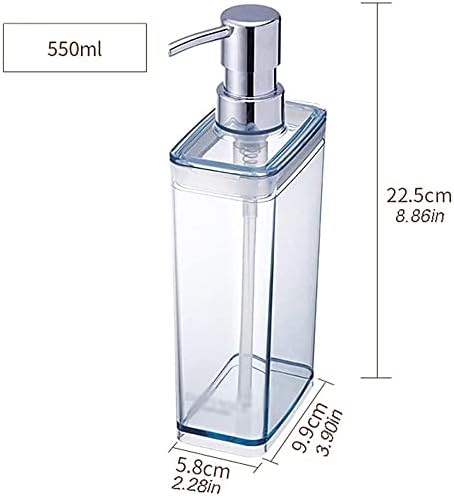 ZYHMW מתקן סבון מתקן סבון משאבה משאבת סבון נוזלי בקבוקי קרם לחות גוף או קרם ארומתרפיה בחדר אמבטיה מטבח חדר שינה יהירות 550 מל