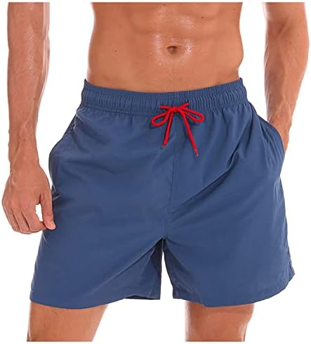 גברים בגד ים גברים של לשחות מהיר יבש חוף מכנסיים קצרים עם רוכסן כיסים ורשת שחייה