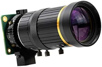 עדשת זום תעשייתית Waveshare התואמת למצלמת פטל Pi 8-50 ממ אורך מוקד מתכוונן