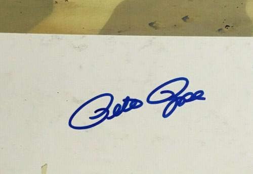 פיט רוז אדי מוריי רוד קארו חתום 3000 מכה לוני טונס ליטו 3 אוטו COA - חתימה על MLB Art