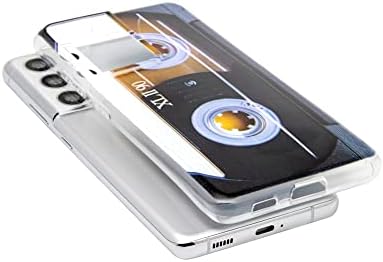 מארז Fateamll עבור Galaxy S21 Ultra, אטום לשריטות זעזועים עם TPU פגוש רך רטרו קלטת קלטת קלטת קלטת תואם ל- Samsung Galaxy S21 Ultra 5G