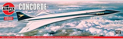 Airfix Vintage Classics G-Boac Concorde 1: 144 ערכת דגם פלסטיק תעופה A05170V, לא צבוע