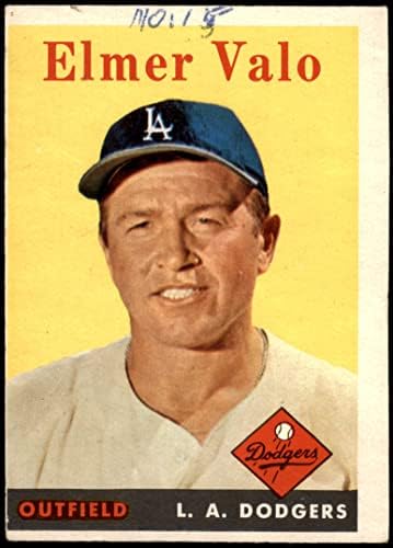1958 Topps 323 Elmer Valo Los Angeles Dodgers Dodgers