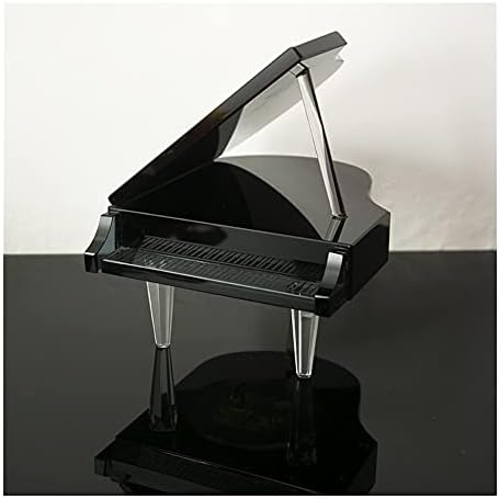 KESIMO K9 דקורטיבי קריסטל צבע שחור קופסא קופסא קופסא קופסא קריסטל פסנתר מתנות לפסנתר לקישוט הבית מזכרת