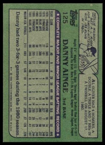 כרטיס טירון של דני איינגה 1982 Topps 125 - כרטיסי טירון של כדורסל כדורסל