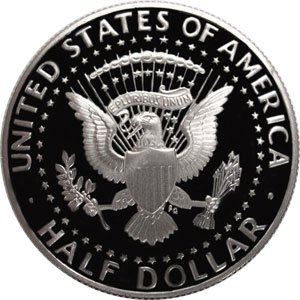 משנת 1980 S gem הוכחת קנדי ​​חצי דולר ארהב מטבע