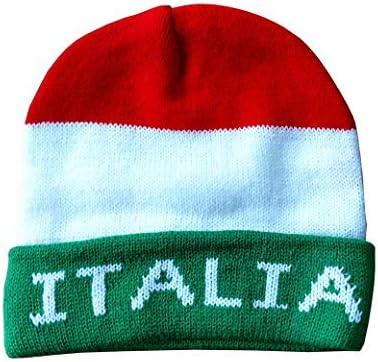 איטליה סקי סרוג רב -צבעי סרוג - FBA כובע איטלקי צבעוני - אוסף איטליה של מוצרי גאווה איטלקיים ב- PsiloveTitaly FBA