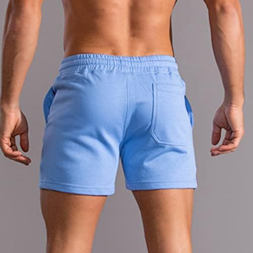 מכנסיים קצרים של DGOOPD Mens 5 אינץ 'מכנסיים קצרים אתלטי ספורטיביים אלסטיים מכנסיים קצרים כותנה רזים מתאימים ספורט ספורט ספורט מכנסי אימון קצרים